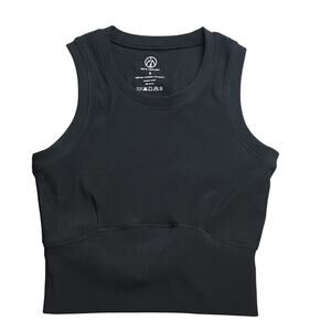 Move Theology Crop Tank Black Sizse Small Activewear Top Sleeveless